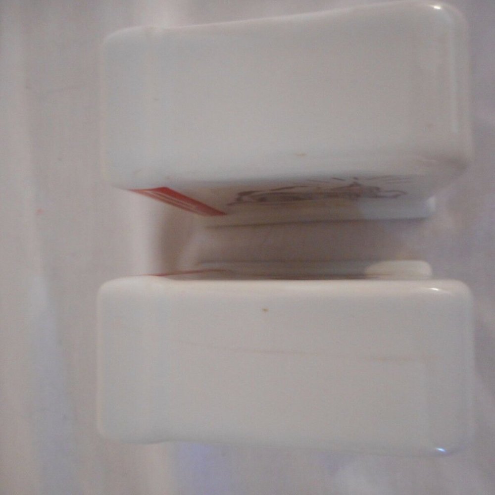 Vintage art deco white red ceramic Salt & Pepper - Picture 4 of 8